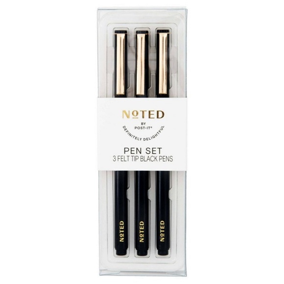 COPY - NOTED Post-It Pens 3pk Black - Picture 2 of 3